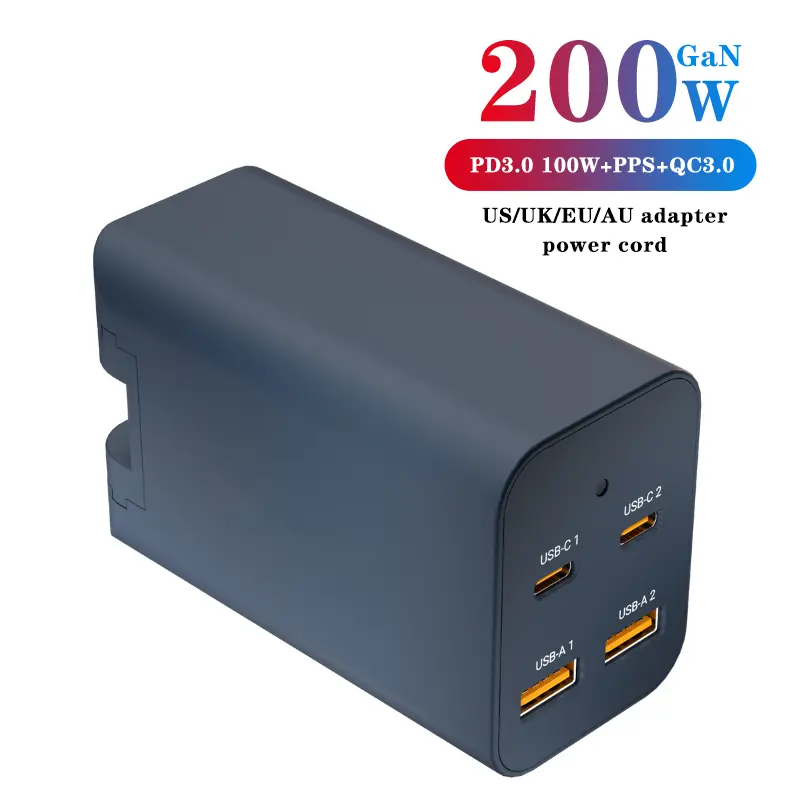 Custom 200W&100W GaN Charger PD3.0 2C2A